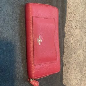Coach red wallet